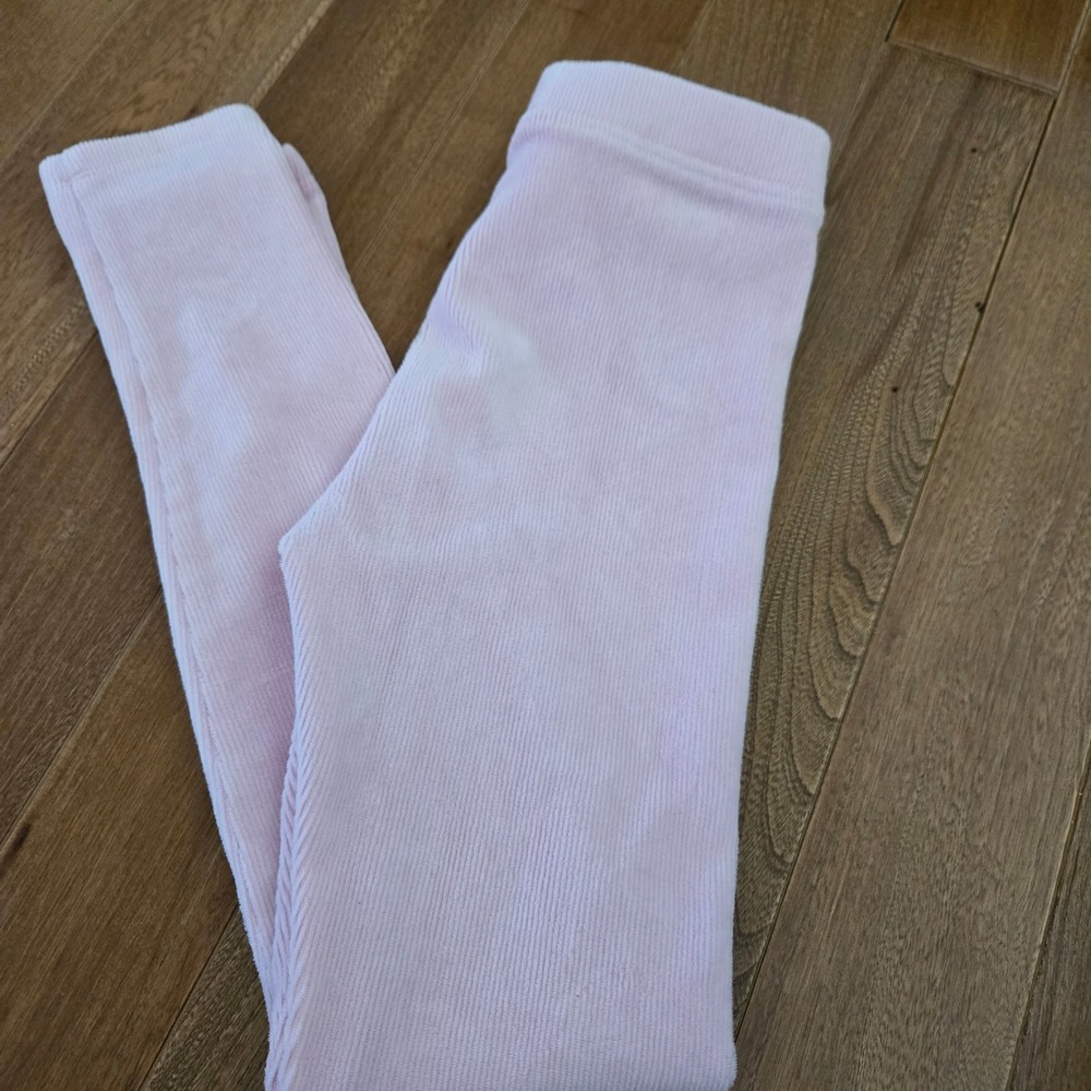 Crewcuts J. Crew Girls Pink Corduroy Ribbed Leggings Size 8 Casual